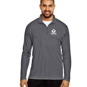 Crossfit Colosseum Mens Graphite Long Sleeve Quarter Zip