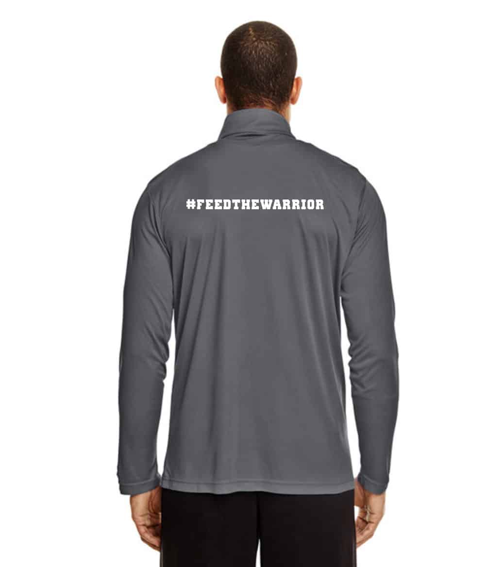 Crossfit Colosseum Mens Graphite Long Sleeve Quarter Zip - Image 2