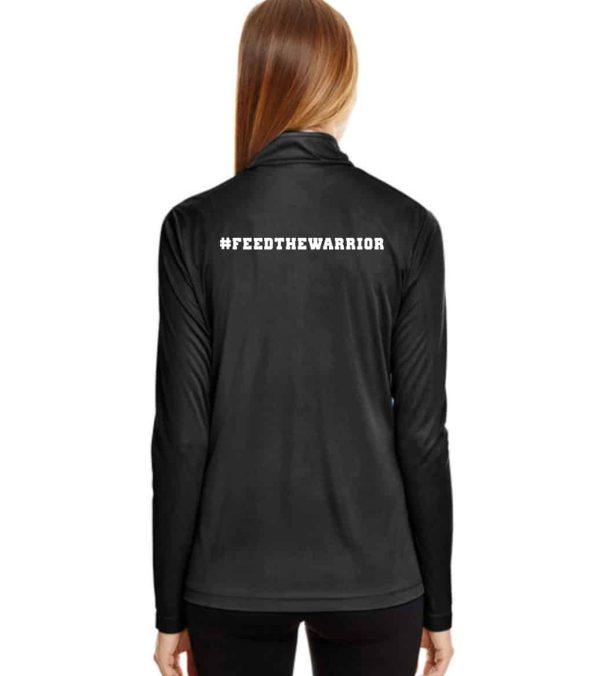 Crossfit Colosseum Ladies Black Long Sleeve Quarter Zip - Image 2