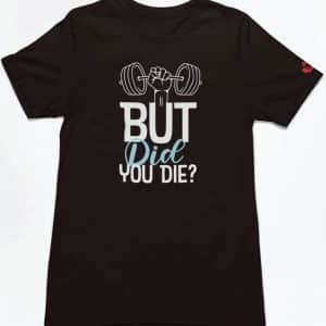 black unisex t shirt