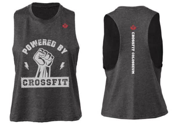 CFC Powered by CrossFit -  Ladies' Racerback Cropped Tank - Image 3