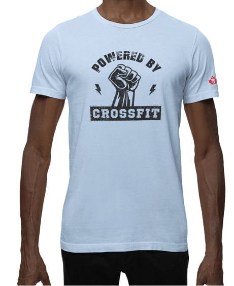 Men wearing a Tshirt with CrossFit Colosseum