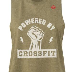 CFC Powered by CrossFit - Ladies' Racerback Cropped Tank
