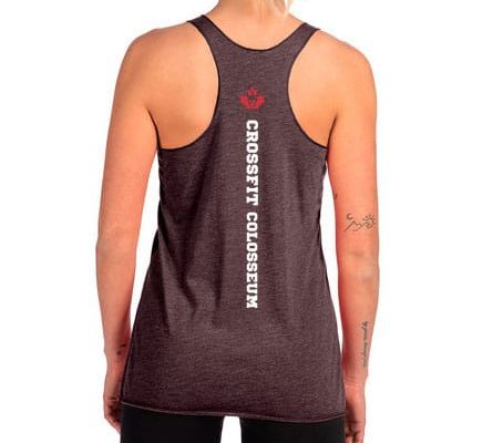 Crossfit Colosseum Skull - Ladies Raceback Tank - Image 2