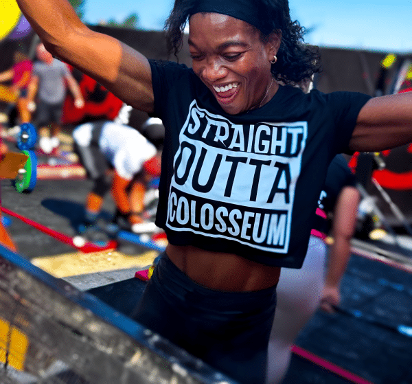 CFC Straight Outta Colosseum -  Flowy Fit Cropped T-Shirt - Image 2
