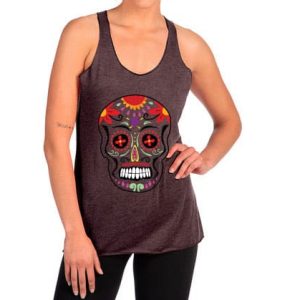 Crossfit Colosseum Skull - Ladies Raceback Tank